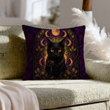 Whimsigoth Window – Whimsigoth Decor with a Stained Glass Silhouette – Throw Pillow