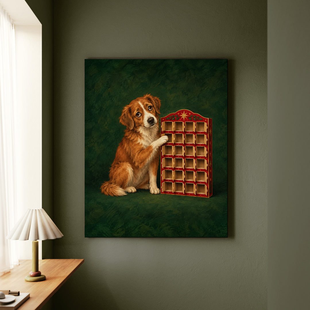 Advent Audit – Christmas Wall Art with All 24 Doors Already Open – Canvas / Framed Canvas