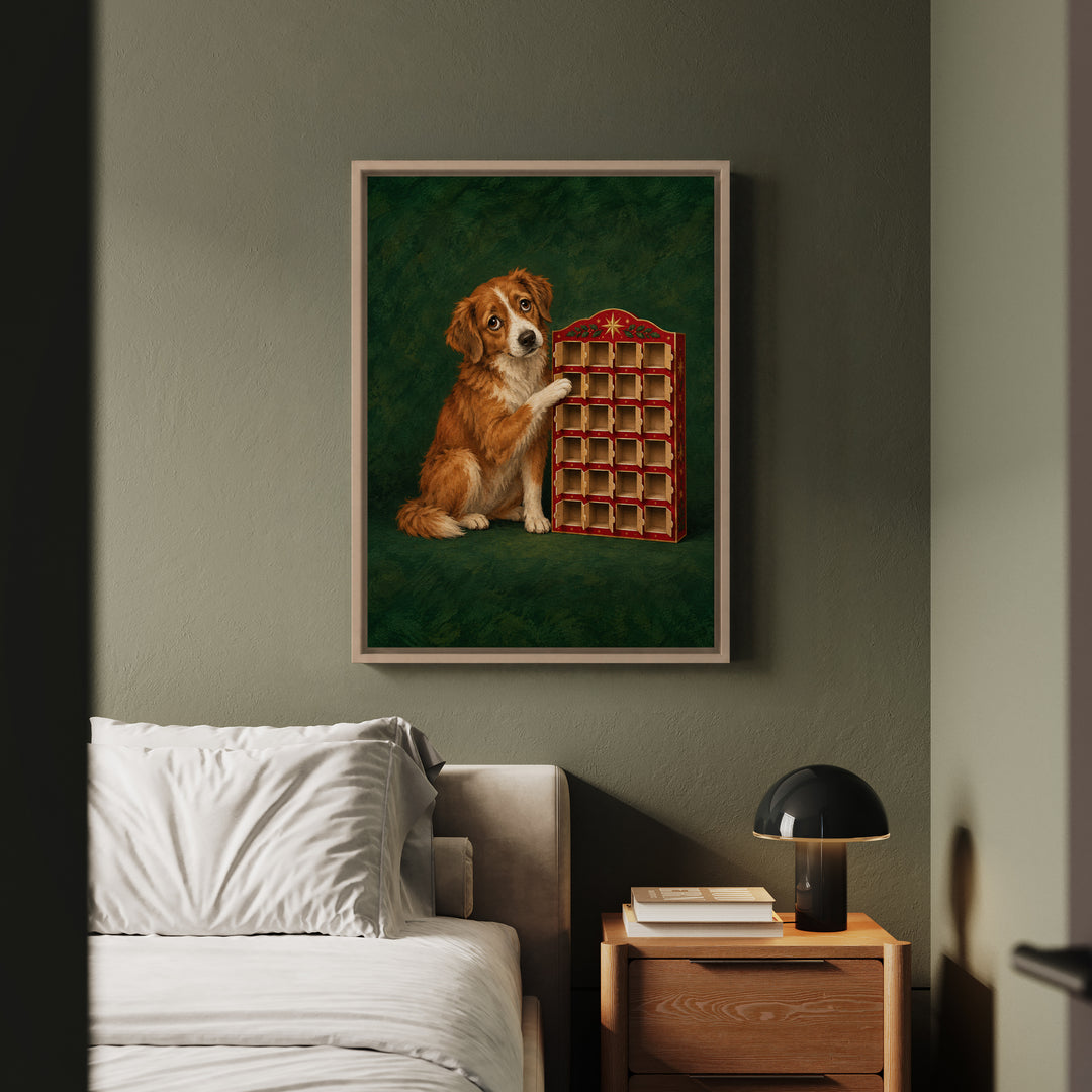 Advent Audit – Christmas Wall Art with All 24 Doors Already Open – Canvas / Framed Canvas