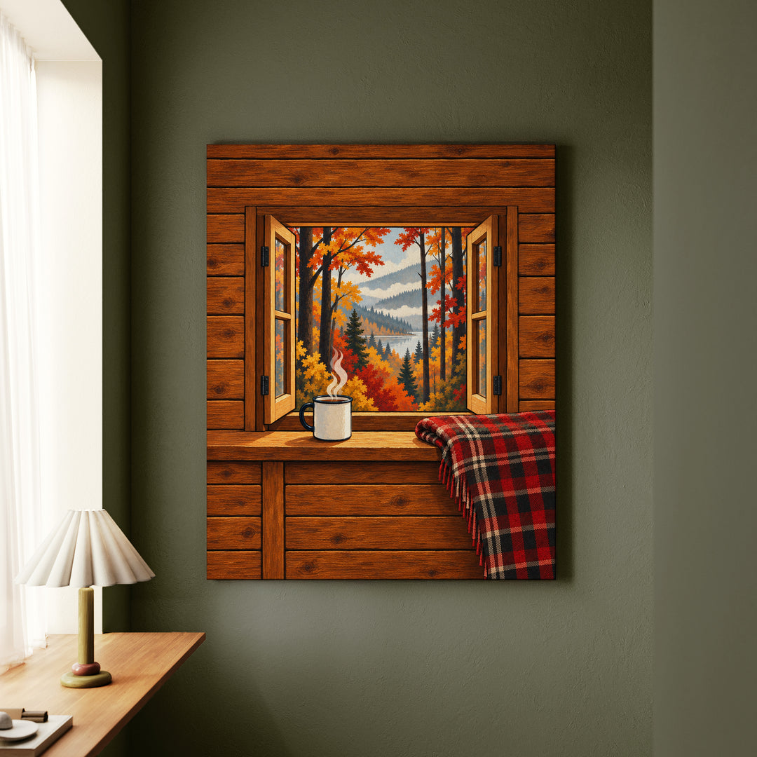 Cabin Weather – Cabin Wall Art with an Open Portal Onto Pure Vibe – Canvas Wall Art