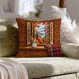 Cabin Weather – Cabin Decor with an Open Portal Onto Pure Vibe – Throw Pillow