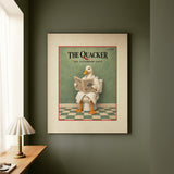 The Quacker – Magazine Cover Art with an Elegant Fictional Masthead – Canvas Wall Art