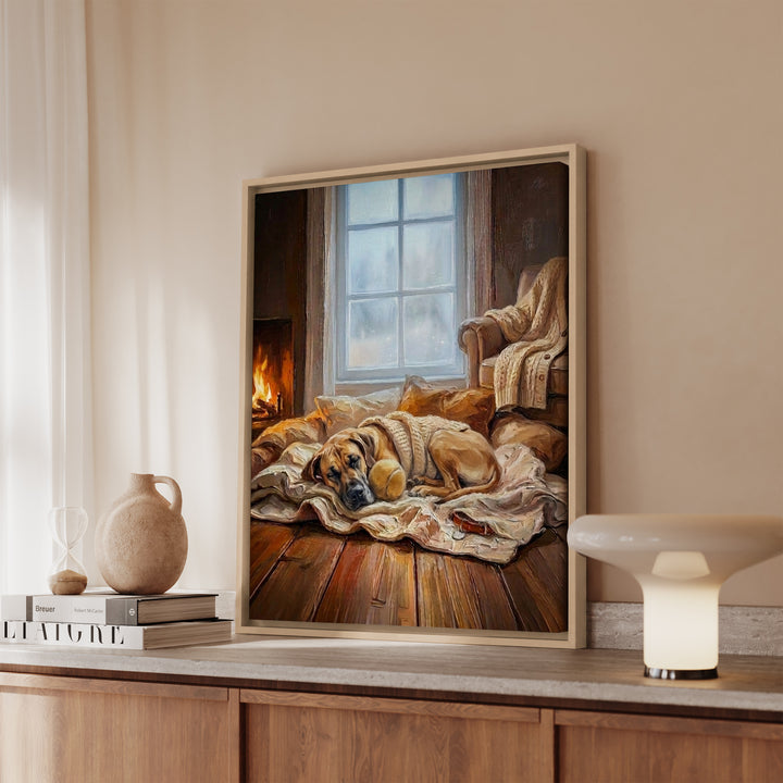 Great Dane Calm Memories Framed Canvas