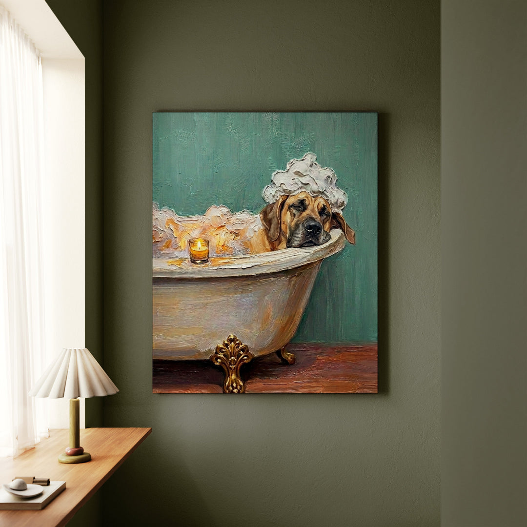 Great Dane Spa Day Canvas