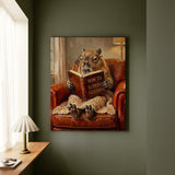 "Survive Adulthood" - Capybara Vertical Canvas - Spirit Animal Wall Art
