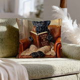 "Evening Read" - Cane Corso Throw Pillow - Dog Lover Home Decor