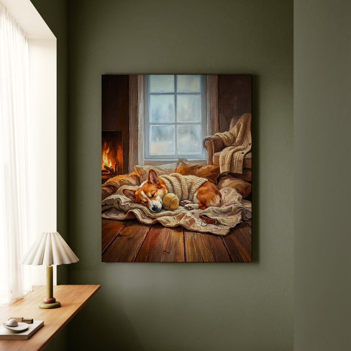 Corgi Calm Memories Canvas