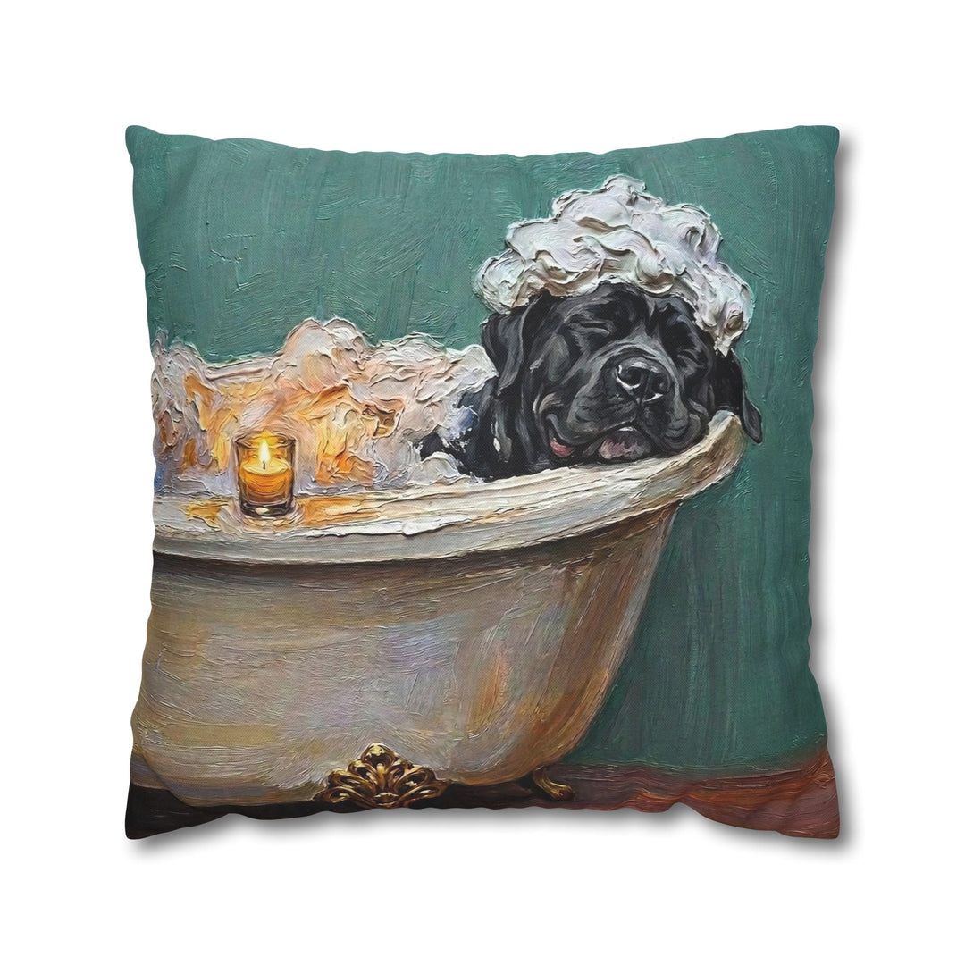 "Spa Day" - Cane Corso Throw Pillow - Dog Lover Home Decor