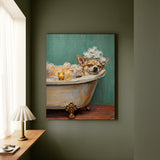 "Spa Day" - Chihuahua Vertical Canvas - Dog Lover Wall Art