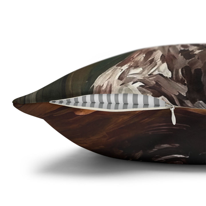 "Before Coffee" - German Shorthaired Pointer Throw Pillow - Dog Lover Home Decor