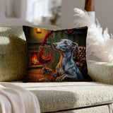 "Wine & Woof" - Italian Greyhound Pillow Cover - Dog Lover Home Decor