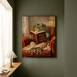 "Survive Adulthood" - Frog Vertical Canvas - Spirit Animal Wall Art