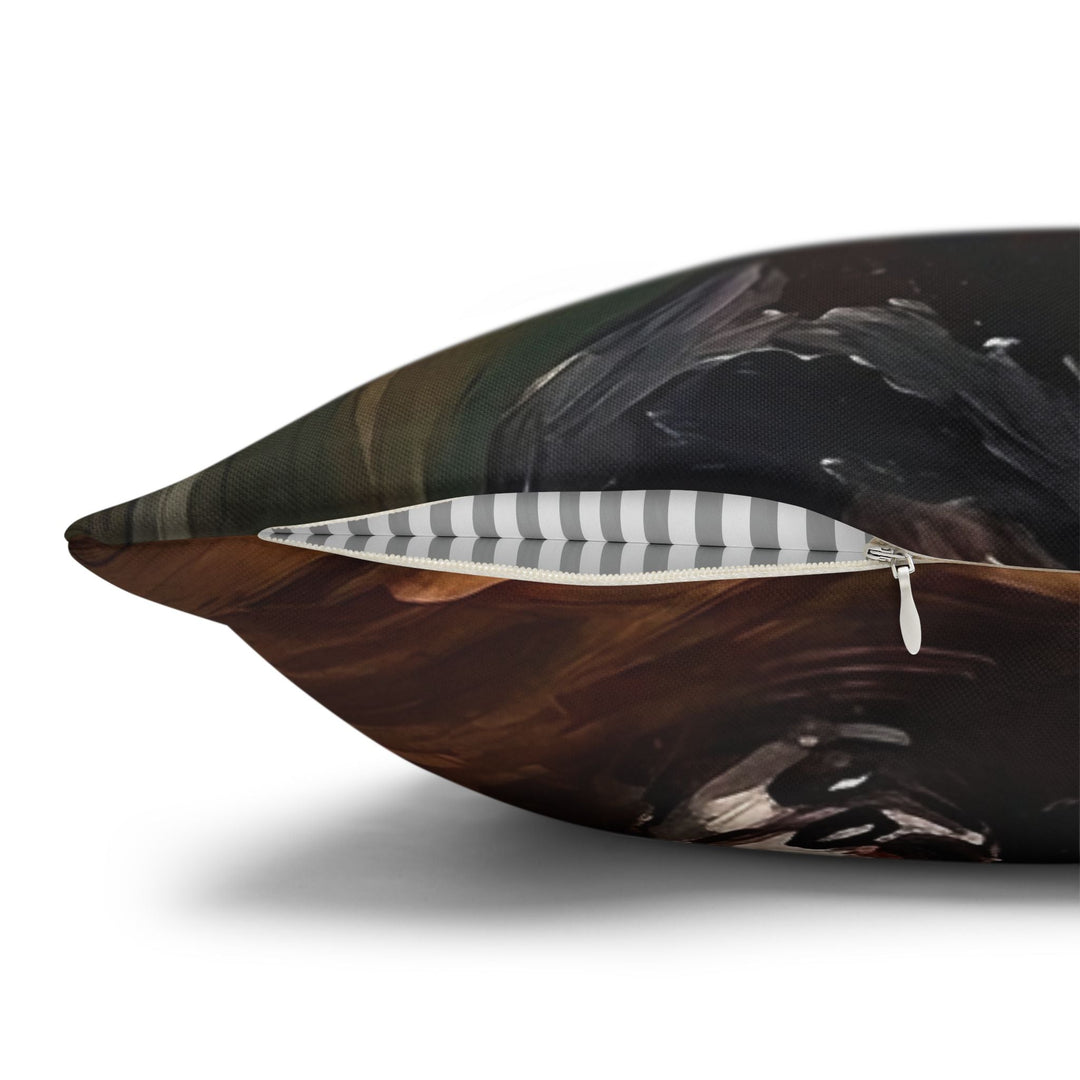 "Before Coffee" - Boston Terrier Throw Pillow - Dog Lover Home Decor