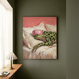 "Beauty Sleep" - Frog Vertical Canvas - Spirit Animal Wall Art