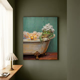 "Bubble Time" - Frog Vertical Canvas - Spirit Animal Wall Art