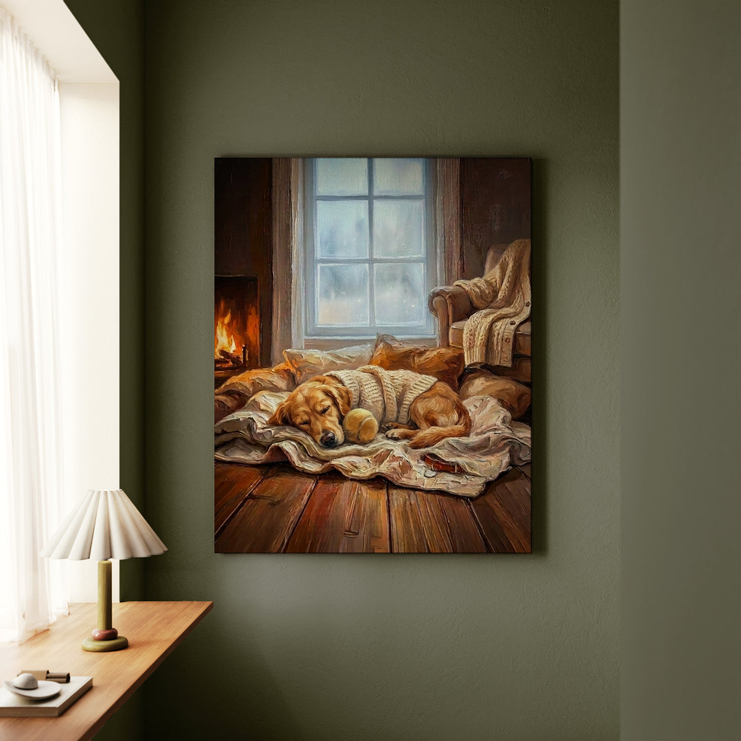Golden Retriever Calm Memories Canvas