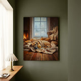 "Calm Memories" - Great Dane Vertical Canvas - Dog Lover Wall Art