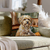 "Before Coffee" - Havanese Pillow Cover - Dog Lover Home Decor