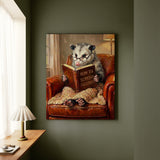 "Survive Adulthood" - Opossum Vertical Canvas - Spirit Animal Wall Art