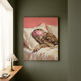 "Beauty Sleep" - Owl Vertical Canvas - Spirit Animal Wall Art