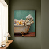"Bubble Time" - Owl Vertical Canvas - Spirit Animal Wall Art