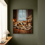 "Calm Memories" - Shetland Sheepdog Vertical Canvas - Dog Lover Wall Art