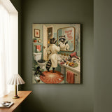 "You've Got This" - Raccoon Vertical Canvas - Dark Burnout Humor Wall Art